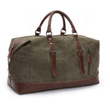 Markroyal Mens Duffel Canvas Bags Overnight Travel Bags Large Capacity Luggage Wild Bag Leisure