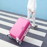 14"20"22"24" Inch Carry-On Suitcase With Wheels Girl And Toddler Pink Luggage Travel Bag Trolley