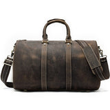 Westal Business Men Travel Bags Hand Luggages Genuine Leather Suitcase Leather Travel Duffle Bag