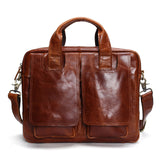 Tauren Genuine Leather Bag Men Messenger Bags Handbag Briescase Business Men Shoulder Bag High