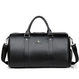 100% Cow Genuine Leather Men Travel Bags Overnight Duffel Bag Weekend Travel Large Business Tote