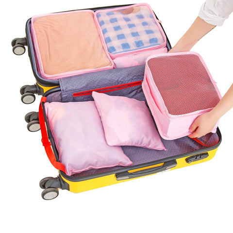 Portable 6Pcs/Set Korean Style Travel Home Luggage Storage Bag Clothes Storage Organizer Portable