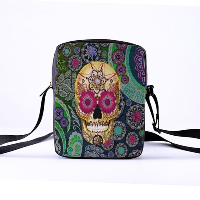 2019 Fashion Messenger Bags For Women Punk Style Shoulder Bag Children Crossbody Bag For Girl Skull