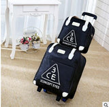 Women Rolling Luggage Bag Set,Waterproof Oxford Travel Bag / Suitcase,Wheel Trolley Case Portable