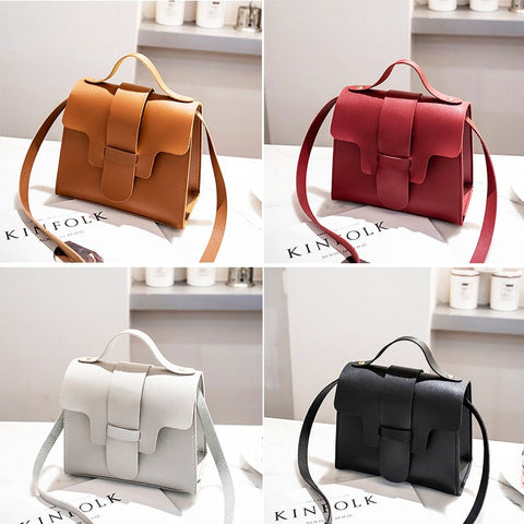 Luxury Small Leather Crossbody Bags For Women 2018 Brown Women Leather Handbags Tote Shoulder