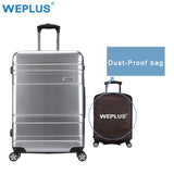 Weplus Pc Travel Suitcase Rolling Luggage Women Trolley Case  Men Upscale Business Box Trunk 24