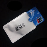 2Pc Anti Rfid Credit Card Holder Bank Id Card Bag Cover Holder Identity Protector Case Portable
