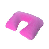 Wellhouse 1Pc Inflatable U Shape Neck Pillow Detachable Neck Cushion Washable Travel Pillow For