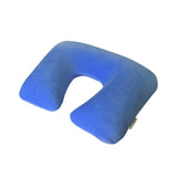 Wellhouse 1Pc Inflatable U Shape Neck Pillow Detachable Neck Cushion Washable Travel Pillow For