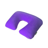 Wellhouse 1Pc Inflatable U Shape Neck Pillow Detachable Neck Cushion Washable Travel Pillow For