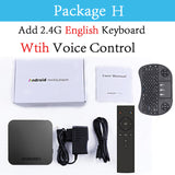 Mecool Km9 Android 8.1 Smart Tv Box S905X2 4Gb Ddr4 Ram 32Gb Rom 2.4G/5G Wifi Bt 4.1 Voice