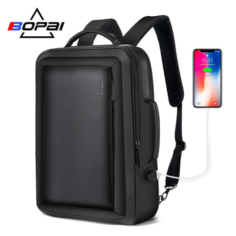 Bopai Best Professional Men Business Backpack Travel Waterproof Slim Laptop Backpack School Bag