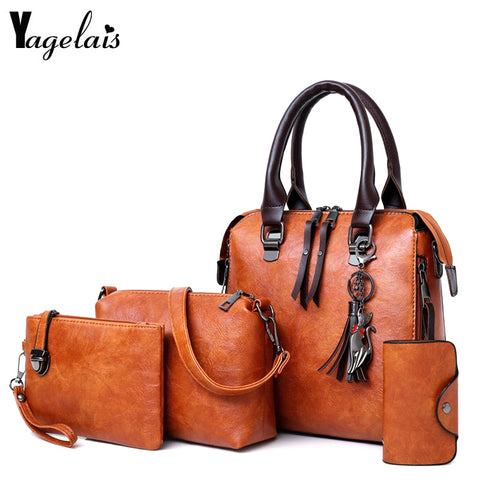 Women Composite Bag Luxury Leather Purse And Handbags Famous Brands Designer Sac Top-Handle