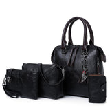 Women Composite Bag Luxury Leather Purse And Handbags Famous Brands Designer Sac Top-Handle