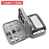 Travel Electronics Organizer Cable Bag Digital Gadget Pouch Trip Charger Wires Headphones Storage