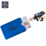 Gold Laser Anti Rfid Wallet Blocking Reader Lock Bank Card Holder Id Bank Card Case Business