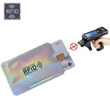 Gold Laser Anti Rfid Wallet Blocking Reader Lock Bank Card Holder Id Bank Card Case Business