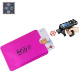 Gold Laser Anti Rfid Wallet Blocking Reader Lock Bank Card Holder Id Bank Card Case Business