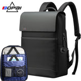Bopai Laptop Backpack For 15.6 Inch Multifunction Usb Charging Large Capacity Anti Theft Business