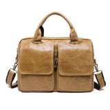 Westal Messenger Bag Men'S Shoulder Bag Genuine Leather Male Bags Men'S Briefcase Laptop 14''