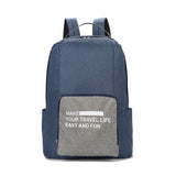New Unisex Travel Backpack Simple Polyester Portable Folding Waterproof Backpack Men And Women