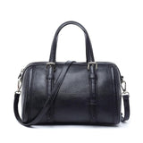 Women Genuine Leather Handbag Boston Totes Real Leather Crossbody Shoulder Bag Cowhide Ladies Cow