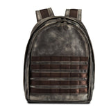 High Quality Genuine Leather Men Backpack Brush Color Knapsack Retro Camouflage Travel Bag Male