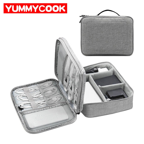 Digital Cable Storage Bag Travel Electronic Earphone Gadgets Organizer Sd Cards Charger Drives