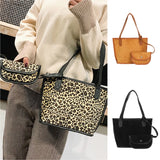 Women Single Shoulder Diagonal Letter Big Bag Retro Handbag