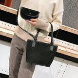 Women Single Shoulder Diagonal Letter Big Bag Retro Handbag