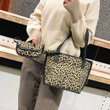 Women Single Shoulder Diagonal Letter Big Bag Retro Handbag