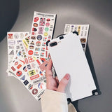Korea Suitcase Case Travel Bag Handbag Luggage Diy Lovers Letters Hard +8 Soft Sticker Case For
