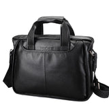 2019 New Fashion Genuine Leather Famous Brand Men Briefcase, Commercial Laptop Briefcase,