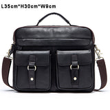 Westal Bag Men'S Genuine Leather Messenger Shoulder Bag For Men Business Laptop Briefcase Male