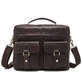 Westal Bag Men'S Genuine Leather Messenger Shoulder Bag For Men Business Laptop Briefcase Male