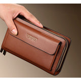 High Quality Pu Leather Men Wallet 2019 New Casual Wallet Men Purse Clutch Bag Wallet Long Design