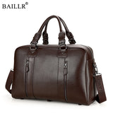 2019 New Fashion Pu Leather Men'S Travel Bag Luggage & Travel Bag Men Carry On Leather Duffel Bag