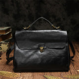 Retro Leather Women Messenger Bag New Commuter Handbag Wild Female Lock Bags Shoulder Slung British