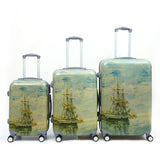 Pc Printing Pattern Suitcase,Portable Password Box,Universal Wheel Trolley Case,Wholesale Rolling