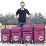 Oxford Cloth Trolley Case,Universal Wheel Travel Shell,Large Capacity Luggage,Student Password