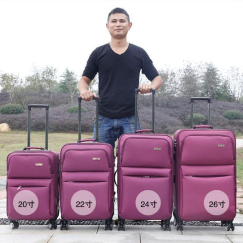 Oxford Cloth Trolley Case,Universal Wheel Travel Shell,Large Capacity Luggage,Student Password