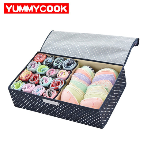 Trave Bra Storage Box Underwear Clothes Socks Divider Drawers Organizers Wardrobe Closet Home