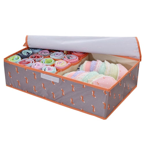 Trave Bra Storage Box Underwear Clothes Socks Divider Drawers Organizers Wardrobe Closet Home