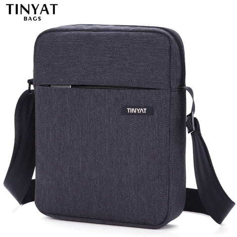Tinyat Shockproof Men'S Crossbody Bag Pack Hidden Zipper Shoulder Bags For 9.7' Pad Male Handbag