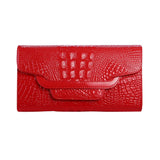 Women Handbag Money Coin Purses Holder Alligator Crocodile Long Clutch Wallets