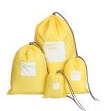 4Pcs/Lot Set Travel Storage Bag Waterproof Nylon Drawstring Pouch Men And Women Folding Clothes