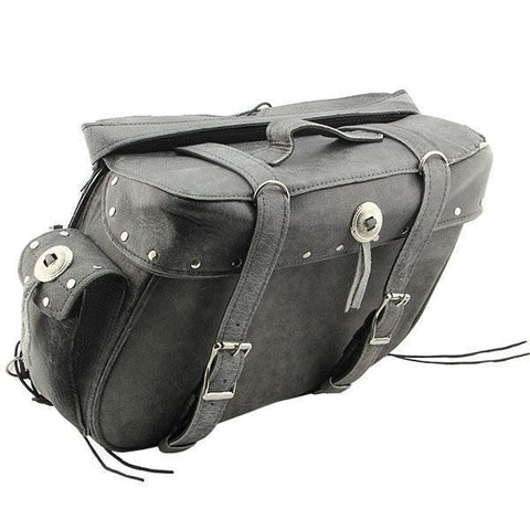Xelement Bxu9354 Zip-Off Buffalo Grey Saddlebags