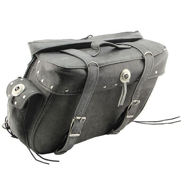 Xelement Bxu9354 Zip-Off Buffalo Grey Saddlebags