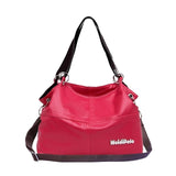 Retro Women Versatile Handbag Soft Offer Pu Leather Bags Zipper Messenger Bag Simple Splice