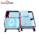 Bakingchef 6 Pcs/Set Travel Storage Bag Women Clothes Underwear Bra Luggage Organizer Portable
